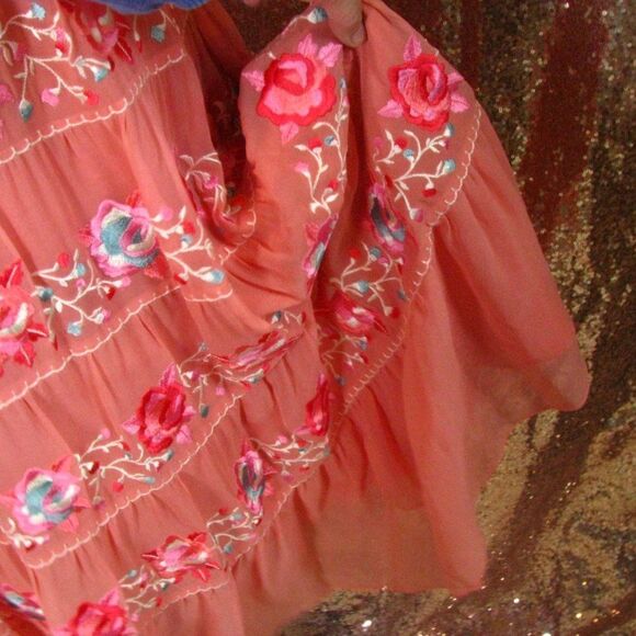 NWT Laundry by Shelli Segal *SILK* dress Boho 10 - Picture 5 of 12